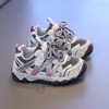 Tênis "dad shoes" de malha dupla para meninos, nova coleção outono 2026, tênis esportivos modernos e estilosos para crianças e pré-adolescentes, ultraleves, adequados para estudantes