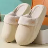 Chinelos de Algodão Impermeáveis para Mulheres, Roupa de Casa para Outono e Inverno, Quente para Uso Interno e Externo, Chinelos de Algodão com Solado Grosso para Homens, Chinelos de EVA