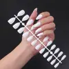 Tiras para Uñas Almendradas, Uñas Puntiagudas con Aceite UV Top Coat, Tiras para Uñas Puntiagudas Cortas Forma de Gota de Agua, Uñas Postizas de Color Sólido, Ultra Delgadas