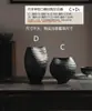 Creativo Nuevo Jarrón Simple Hidropónico Cerámica Sala de Estar Gama Alta Arreglo de Flores Secas Decoración Artística para el Hogar Adornos