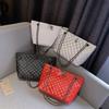 Bolsas de Comercio Exterior para Mujer 2022 Nuevo Bolso de Cadena con Diamantes Ins Versátil Simple de Hombro Único Cruzado al Cuerpo Venta al por Mayor Ropa de Trabajo