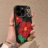 Flor rica para Apple 16promax14iphone15 desenho animado 13 capa de celular 12 fofa 11xr8 mulheres 7