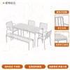Juego de Mesa y Sillas de Hierro Forjado para Exteriores Transfronterizo, Muebles de Exterior para Cafetería Estilo Industrial, Mesa y Sillones de Patio a Prueba de Óxido