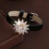 Pulseira Bracelete de Cintura Girassol Deslumbrante Popular da Amazon com Zircônia AAA, Pulseira de Pulso Feminina da Moda e de Alta Qualidade Estilo Ins