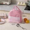 Bolsa Bento de Mano Estilo Lindo Bolsa para Lonchera para Salir Bolsa Térmica para Comida Bolsillo para Llevar a Mano Oficina Estudiante Bolsa para Almuerzo