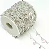 Cadena para Colgante de Varilla Curva DIY Cadena Suelta de Metal Colgante de Flor de Rosa Hueca Corazón Borla Accesorio para el Cabello Ropa Accesorios de Cobre Puro