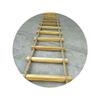 Escalera de madera rescate de emergencia trabajo aéreo escalera aislada hogar energía eléctrica construcción abajo escalera de madera