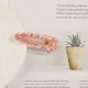 Grampo de Cabelo Popular Japonês e Coreano de Ácido Acético Estampa de Leopardo Textura Geométrica Presilha Bb Versátil Coração de Menina Presilha Doce para Franja Presilha Lateral para Mulheres