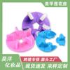 Soporte de práctica para manicura con asiento de loto, base de plástico para práctica de manicura, soporte de práctica extraíble para uñas
