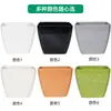Atacado do Fabricante Vasos Quadrados para Flores, Recipientes Simples para Vasos de Flores, Vasos para Plantas de Exterior, Vasos para Flores de Imitação de Porcelana, Vasos Espessos de Plástico para Mudas