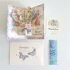 Tarjeta de Felicitación con Ramo de Mariposas Tridimensionales Estilo Ins Regalo de Cumpleaños Tarjeta Hecha a Mano DIY de Alto Valor para Pareja con Sobre