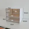 Suporte organizador de caixa de armazenamento para monitor de computador PAD, prateleira de armazenamento fofa, base de dois níveis para escritório, dormitório