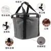 Canasta Frontal para Bicicleta de Montaña, Canasta Desmontable, Canasta Montada en la Parte Delantera, Bolsa de Lona Portátil, Cesta Plegable Impermeable para Verduras, Canasta para Bicicleta