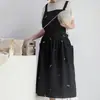 Transfronterizo Amazon Japón y Corea del Sur Algodón y Lino Bordado Bordado Vestido Delantal Horneado Floristería Jardinería Té de Leche Uñas Café