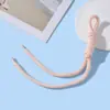 Cadena de Cuerda Trenzada Hecha a Mano con Nudos de Colores para Teléfono, Correa para Bolso, Accesorios para Joyería DIY, Colgante para Llavero