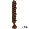 Pelucas de Fibra Sintética Europeas y Americanas, 41 Pulgadas, 165 Gramos, Trenzas Grandes, Trenza de Presión, Extensiones de Rastas, Al por Mayor en Stock