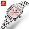 Relojes Marca Oulisi, Relojes Femeninos de Lujo Ligero Estilo Coreano de Nicho, Relojes Cuadrados de Cuarzo Simples y Elegantes, Relojes para Mujer al por Mayor