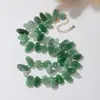 Collar de Grava de Ágata de Cristal Natural al por Mayor, Cuentas de Ágata de Cristal de Piedra Natural de Forma Irregular, Cuentas Sueltas