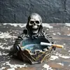 Fabricante Personalizado Caveira Ceifador do Mal Ornamentos Cinzeiro de Resina Decoração de Atmosfera de Halloween para Casa Desktop