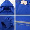 Ropa de Trabajo Antiestática de Invierno Chaqueta Acolchada de Algodón Interior Desmontable Ropa a Prueba de Frío Tira Reflectante Conjunto de Ropa de Trabajo Holgada Parte Superior