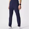 2024 Roupa Casual de Negócios para Comércio Exterior Bolso com Zíper Real Slim Fit Europeu e Americano Tamanho Plus Algodão Versátil Cor Sólida Calça Social Masculina