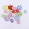 12/19mm acrílico color transparente AB flor de camelia rosa pasador accesorios para el cabello material DIY accesorios