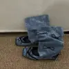 Zapatos para Mujer Chuyuji Nuevos Principios de Otoño de Caña Baja con Lazo Plano Desmontable Estilo Oscuro Moda Botines Mary Jane