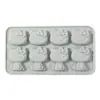 Molde de Gesso de Gatinho Cartoon Fofo de 8 Peças Boneca Coolomi Cristal Epóxi Artesanal DIY Molde de Epóxi