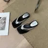 Nuevas Chanclas de Cuña Estilo Francés con Punta Cuadrada y Estampado de Leopardo para Mujer, Sandalias de Verano para Playa, Vacaciones y Viajes
