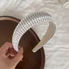 Diadema de Puntos Azul Oscuro Plisada para Recoger el Cabello Estilo Coreano Banda Elástica para el Cabello Diadema Accesorios Versátiles para el Cabello Adorno para la Cabeza