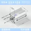 Cilindros Neumáticos Delgados Sda 20/32/50/80/100, Todas las Especificaciones, Carrera 5-30, Componentes Neumáticos Pequeños, Stock Listo del Fabricante