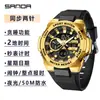 Reloj despertador Sanda para hombre, comercio exterior transfronterizo, reloj electrónico deportivo multifuncional, luminoso, impermeable, versátil, para hombre y mujer