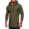 Nuevo suéter largo jacquard para hombre de otoño e invierno con capucha de cuello redondo, manga larga, cremallera en el brazo, costuras, estilo europeo y americano