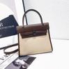 Diseño Nicho Lona Empalmada Bolso Kelly Bolso de Mujer 2025 Nuevo Bolso de Moda Bolso de Hombro Bolso Cruzado Trendy