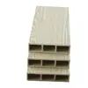 Productos de fábrica de origen madera ecológica cuadrada 50*40 madera plástico panel divisor techo porche madera ecológica cuadrada madera