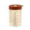 Tazón Pequeño de Vidrio de Borosilicato para Suplementos Alimenticios del Hogar con Tapa, Olla Estofadora Impermeable para Sopa, Botella Rellenable, Tapa de Silicona, Taza Estofadora para Nido de Pájaro