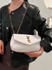 Bolso de Cadena de Moda de Alta Gama para Otoño e Invierno 2025, Bolso de Hombro Único, Cruzado, Bolso de Mujer de Moda, Bolso Pequeño Hobo Estilo Chanel