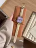 Correa de Reloj de Cuero Genuino con Patrón de Cocodrilo de Doble Tubo Adecuada para Apple Watch iWatch 12ª Generación 11/10