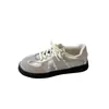 Zapatillas de Entrenamiento Alemanas de Suela Gruesa 2026 Primavera/Verano Nuevo Estilo Tenis Zapatos Blancos Casuales Zapatos Retro para Mujer Zapatos de Moda para Mujer