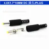 Enchufe DC enchufe de diapasón 4.0*1.7*10MM adaptador de rosca de cola cable de soldadura DC