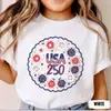 Camiseta del 250º Aniversario de Niños Americanos Día de la Independencia Infantil Juvenil Celebra Camiseta del 250º Aniversario 4 de Julio