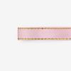 Cinta de Satín con Borde Dorado de 1 cm de Ancho, Caja de Regalo de Venta Caliente Transfronteriza, Cinta para Empaque de Repostería en Stock, Lazo Dorado Hecho a Mano para DIY, Cinta con Borde Dorado