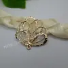 DIY hardware joias hairpin material galvanoplastia cor retendo ouro oco ventilador em forma de acessórios de cabelo cocar grande favoravelmente