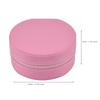 Caja de Almacenamiento de Joyería Portátil de Cuero con Patrón de Cruz Rosa para Anillos, Aretes, Lápiz Labial, Regalos Promocionales