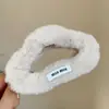 Presilha de Pelúcia para Cabelo Feminino Outono e Inverno Presilha de Cabelo de Pelo Mao Presilha Grande para Parte de Trás da Cabeça Presilha Nuvem Tubarão de Alta Qualidade Acessório de Cabeça