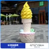 Escultura Grande de Fibra de Vidro Simulação de Stand de Exibição de Sobremesas Modelo de Bolo de Sorvete Decoração de Loja de Shopping ao Ar Livre Festival