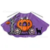 Trajes Infantis Halloween 2026 Estampados Acessórios de Baile Fantasia com Cadarço Capa de Bruxa Fantasma