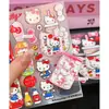 Nuevas y lindas pegatinas de gel de gatito color caramelo dopamina para decoración DIY de teléfono, agenda y vaso de agua