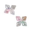 Glaseado de Azúcar Escarchado Transparente Iridiscente Forma de Rombo Diamante Cuentas Irregulares Cuentas Sueltas Cadena para Teléfono Móvil Material de Bricolaje Accesorios para Joyería