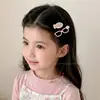 Presilhas de cabelo de desenho animado para meninas, presilhas para franja de bebê, presilhas laterais fofas, grampos de cabelo, acessórios de cabelo
